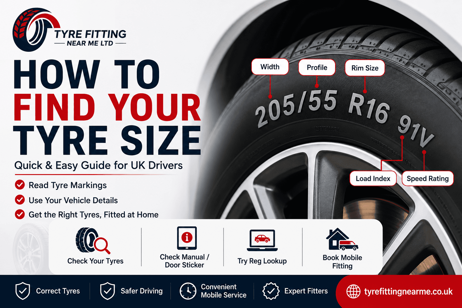 How to find your tyre size